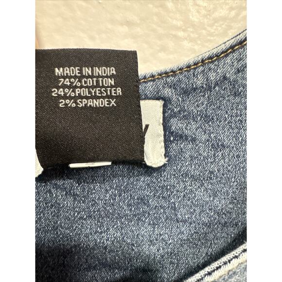 Liv&Lucy Denim Body Harness Corset Adjustable Belt Buckle Straps Blue Slimming - Picture 3 of 9